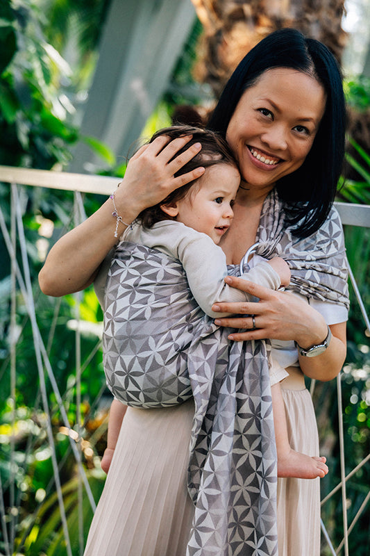 Hexaflowers Mirror Ring Sling by LennyLamb LennyLamb at Little Zen One