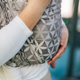 Hexaflowers Mirror Woven Wrap by LennyLamb LennyLamb at Little Zen One