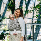 Hexaflowers Mirror Woven Wrap by LennyLamb LennyLamb at Little Zen One