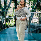 Hexaflowers Mirror Woven Wrap by LennyLamb LennyLamb at Little Zen One