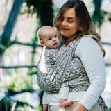 Hexaflowers Mirror Woven Wrap by LennyLamb LennyLamb at Little Zen One