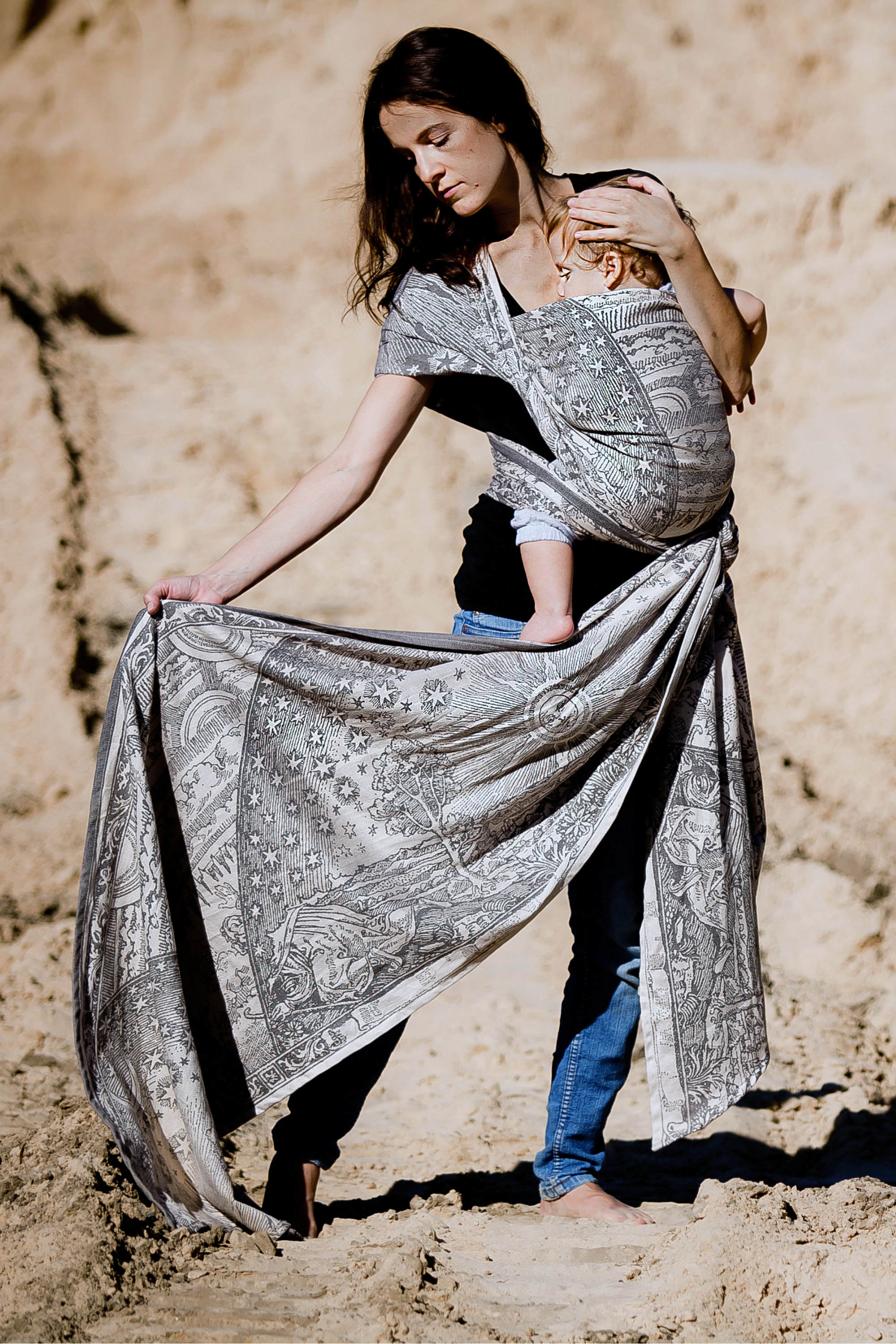 Horizon's Verge Woven Wrap by LennyLamb LennyLamb at Little Zen One