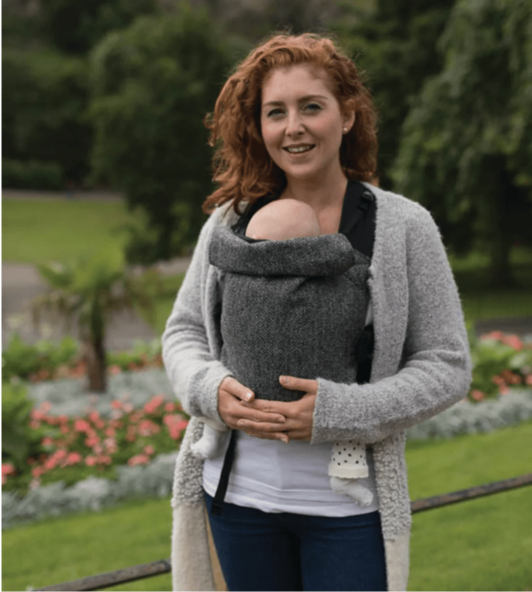 Integra Baby Carrier Harris Tweed Charcoal - Buckle CarrierLittle Zen One02399568