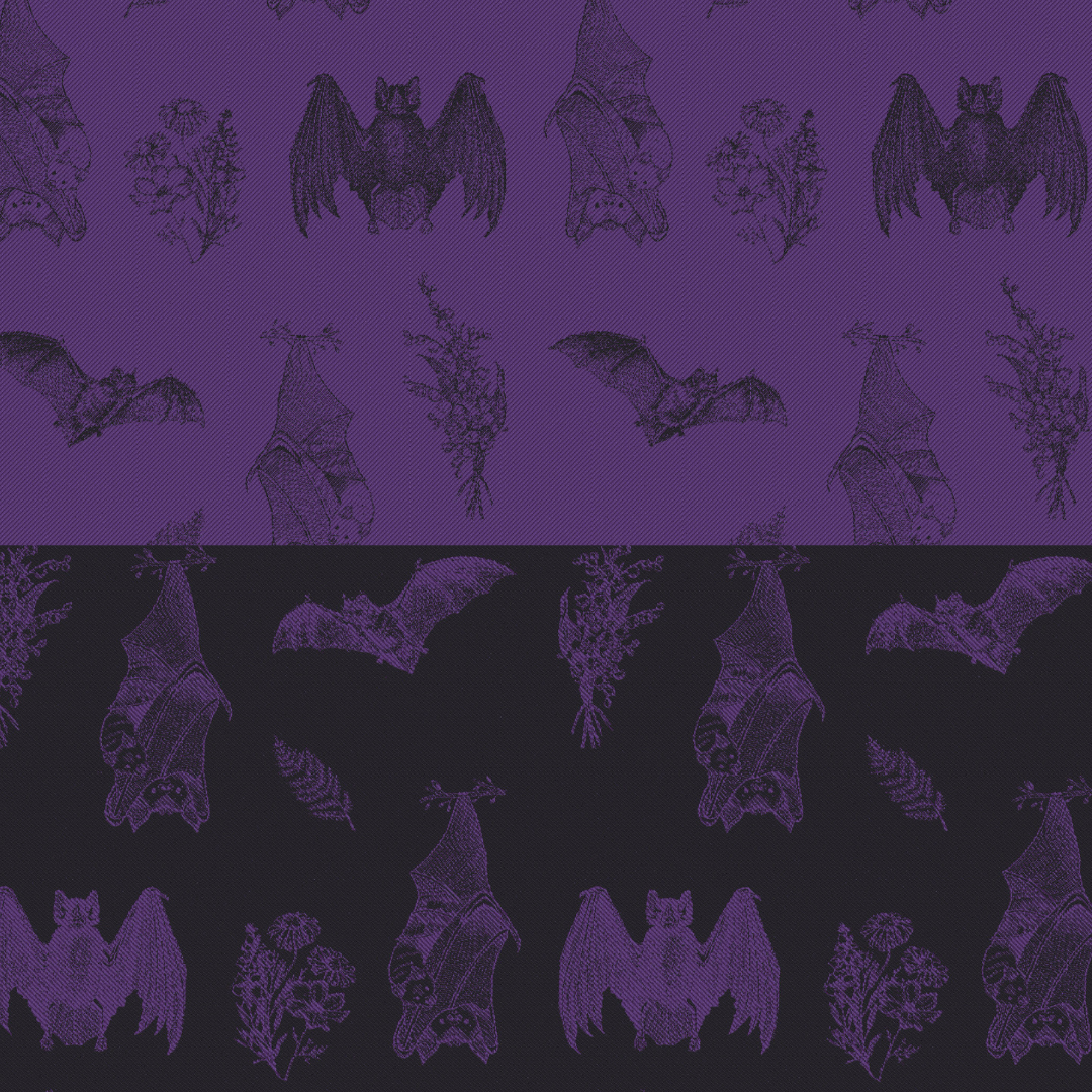 Its Bats Purple Sackpack by LennyLamb Bags