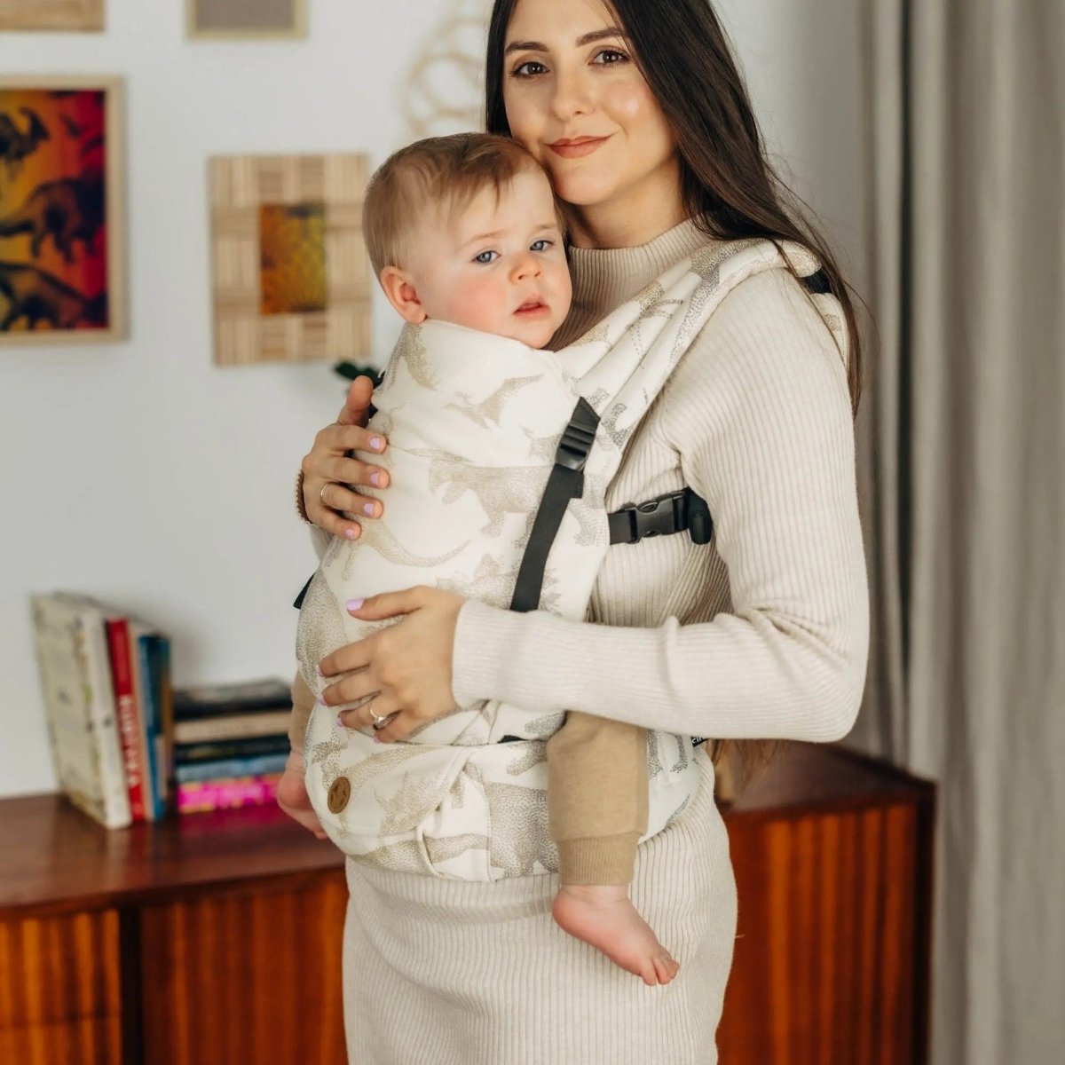 Jurassic Park Ice Desert LennyLight Baby Carrier by LennyLamb - Buckle CarrierLittle Zen One5907557783682