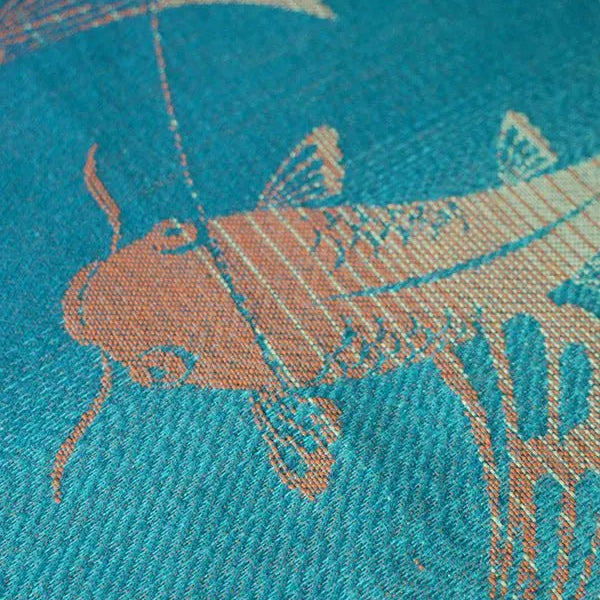 Koi Carp Fabric Piece by Oscha Fabric