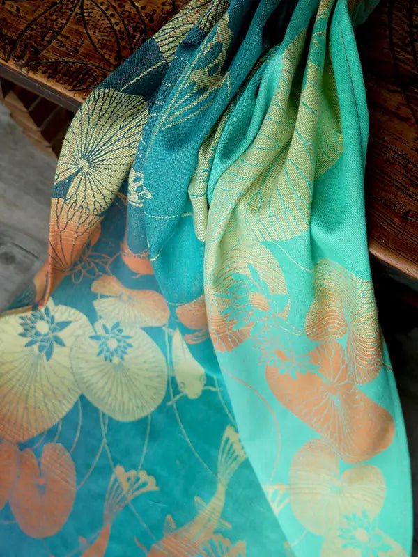 Koi Carp Fabric Piece by Oscha Fabric