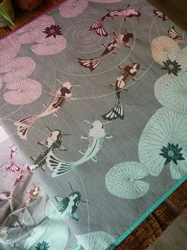 Koi Macaron Fabric Piece by Oscha Fabric