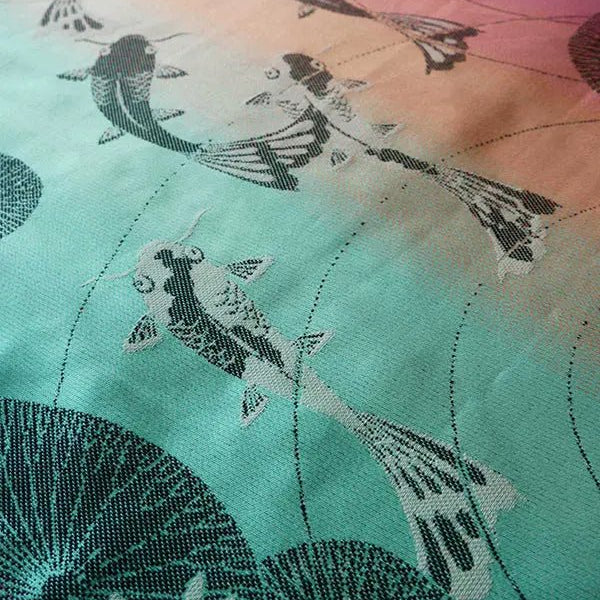 Koi Macaron Fabric Piece by Oscha - FabricLittle Zen One111136770