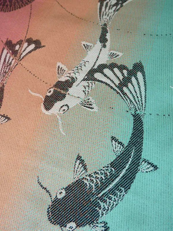 Koi Macaron Fabric Piece by Oscha - FabricLittle Zen One111136770