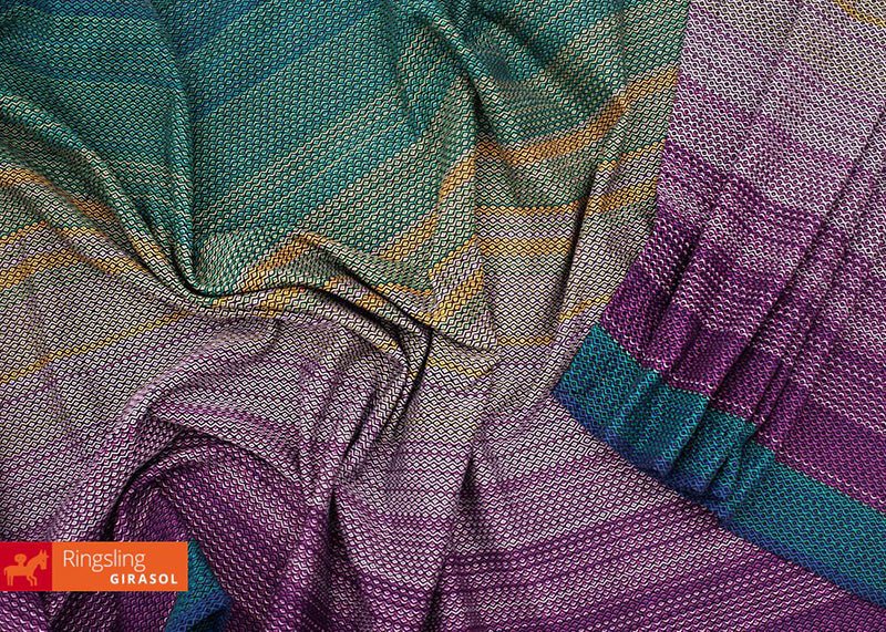 Kokiri cuervo double weft Woven Wrap by Girasol - Woven WrapLittle Zen One54664784