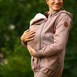 Angel Wings Babywearing Hoodie Latte