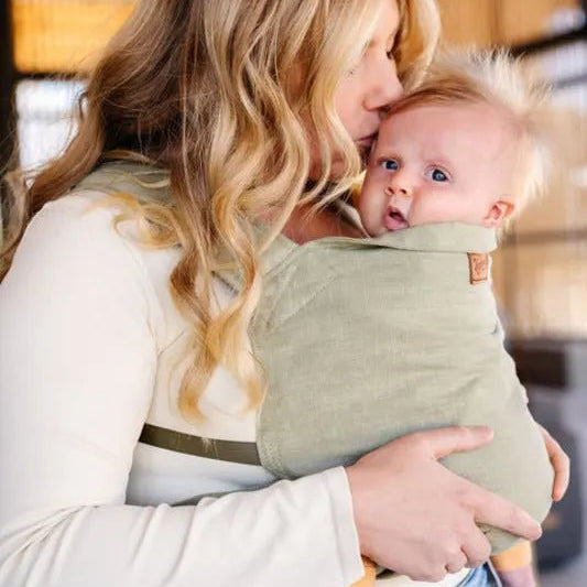 Laurel Desert Tan Toddler Carrier by Happy Baby Buckle Carrier