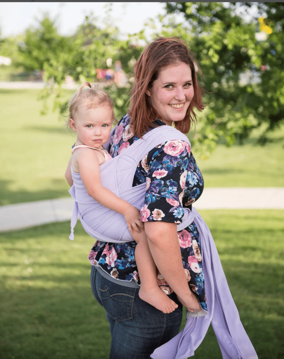 Lavender Mist Everyday Half Buckle Baby Carrier by Beachfront Baby Half Buckle