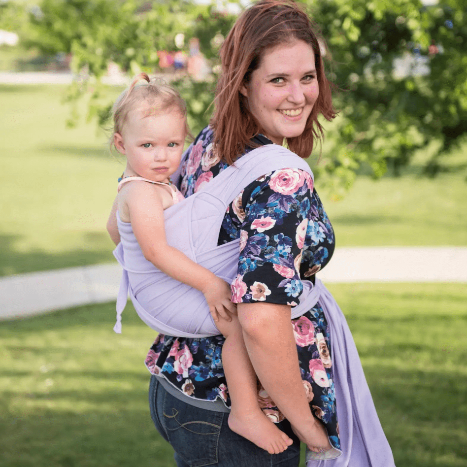 Lavender Mist Everyday Half Buckle Baby Carrier by Beachfront Baby Half Buckle