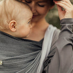 LennyLamb Littleherringboneombreragtime Woven Wrap Wvj XS Nv Lttl Hrrngbn Ombr