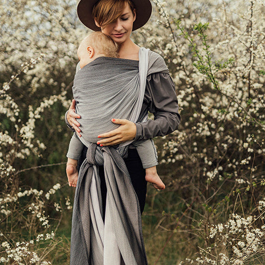 LennyLamb Littleherringboneombreragtime Woven Wrap Wvj XS Nv Lttl Hrrngbn Ombr