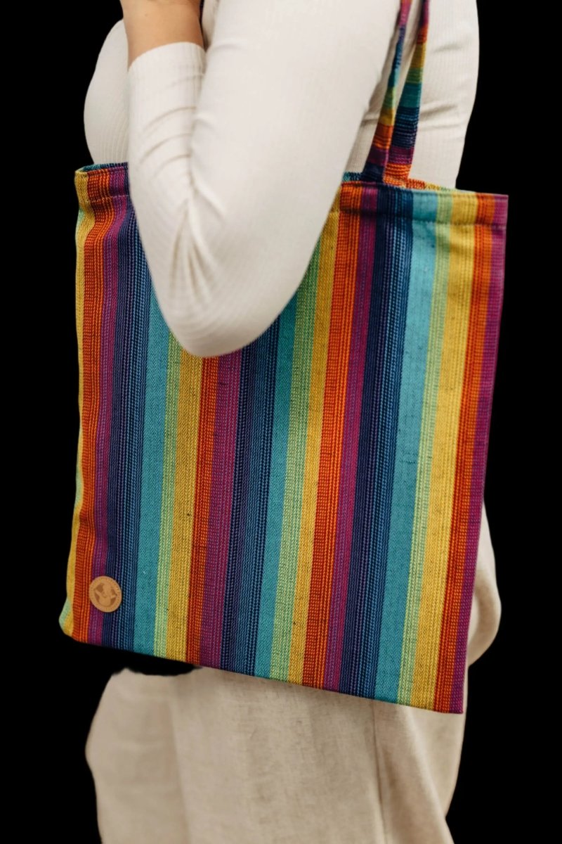 Linen Paradiso Shopping Bag by LennyLamb Bags