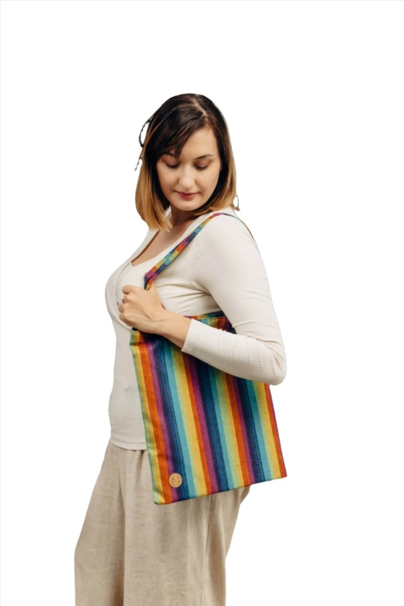 Linen Paradiso Shopping Bag by LennyLamb Bags