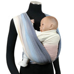 Lisca Opal Woven Wrap by Didymos, one-shoulder carry, back view