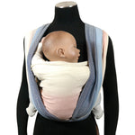 Lisca Opal Woven Wrap by Didymos, front carry on a mannequin