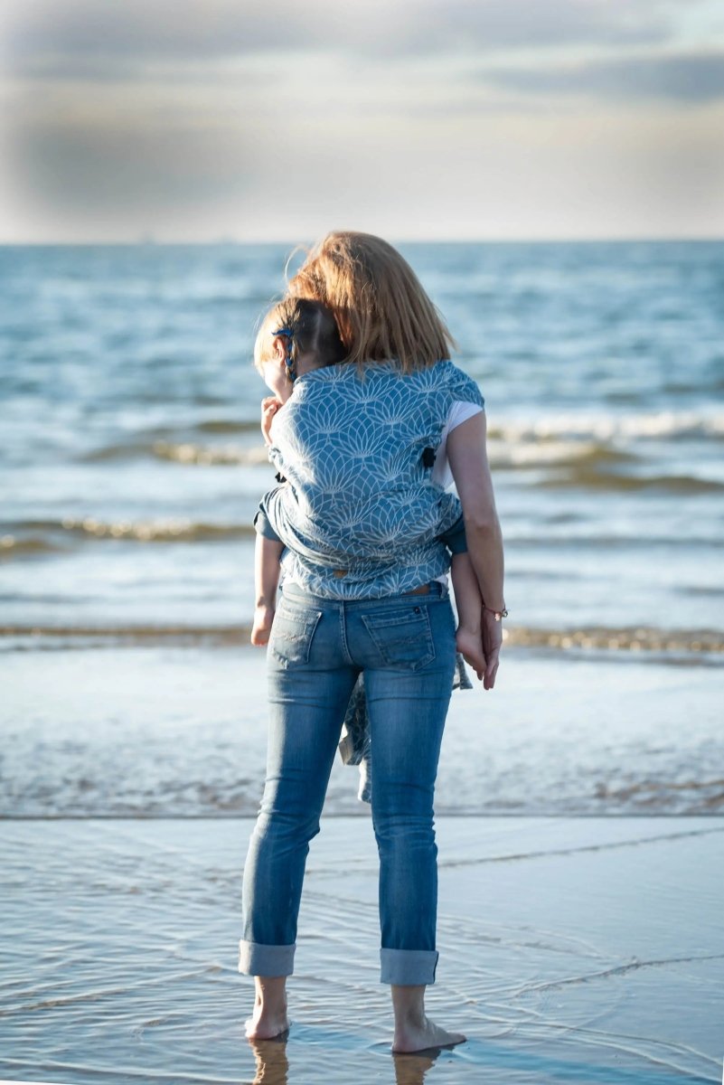 Lotus Blue Preschool LennyHybrid Half Buckle by LennyLamb - Half Buckle CarrierLittle Zen One33936720