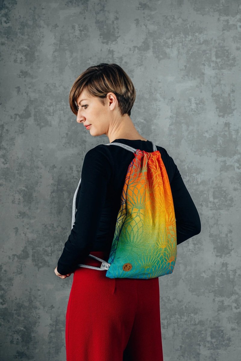 Lotus Rainbow Sackpack by LennyLamb Bags