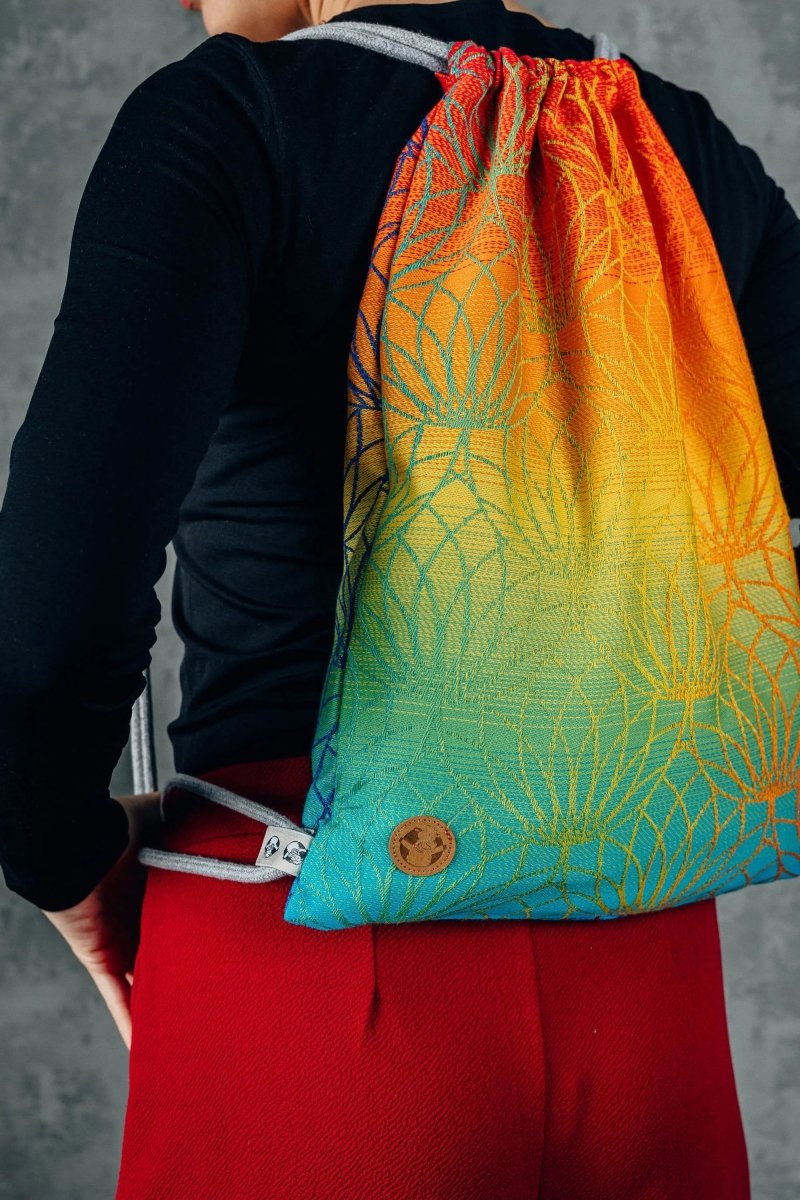 Lotus Rainbow Sackpack by LennyLamb Bags