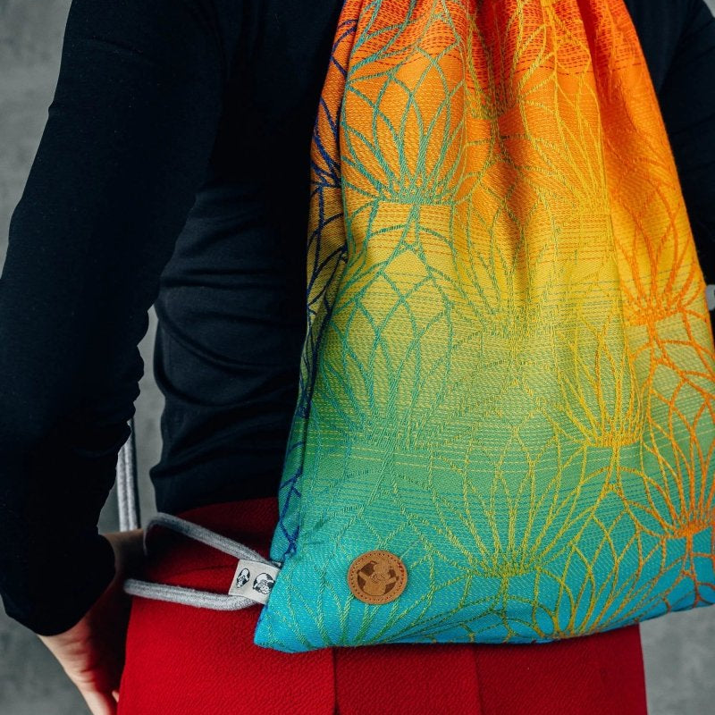 Lotus Rainbow Sackpack by LennyLamb Bags