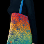 Lotus Rainbow Shopping Bag by LennyLamb Bags