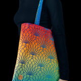 Lotus Rainbow Shopping Bag by LennyLamb Bags