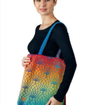 Lotus Rainbow Shopping Bag by LennyLamb Bags