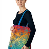 Lotus Rainbow Shopping Bag by LennyLamb Bags