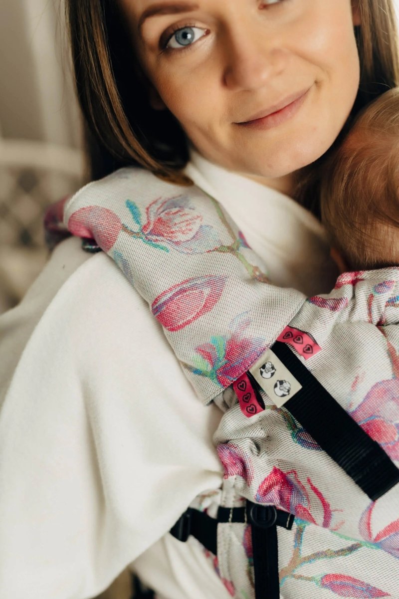 Magnolia Drool Pads & Reach Straps by LennyLamb - Baby Carrier AccessoriesLittle Zen One5907557704069