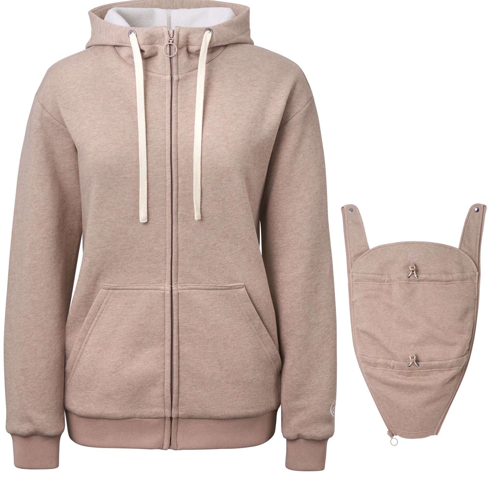 Mamalila Babywearing Maternity Hoodie London Sand