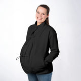 Mamalila Basel Black Fleece Maternity and Babywearing Jacket Babywearing