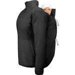 Mamalila Basel Black Fleece Maternity and Babywearing Jacket Babywearing