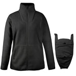 Mamalila Basel Black Fleece Maternity and Babywearing Jacket Babywearing