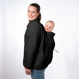 Mamalila Basel Black Fleece Maternity and Babywearing Jacket - Babywearing OuterwearLittle Zen One4251054515866