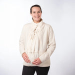 Mamalila Basel Off White Fleece Maternity and Babywearing Jacket Babywearing