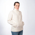 Mamalila Basel Off White Fleece Maternity and Babywearing Jacket Babywearing