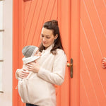 Mamalila Basel Off White Fleece Maternity and Babywearing Jacket Babywearing