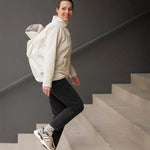 Mamalila Basel Off White Fleece Maternity and Babywearing Jacket Babywearing