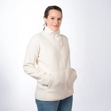 Mamalila Basel Off - White Fleece Maternity and Babywearing Jacket - Babywearing OuterwearLittle Zen One4251054515811