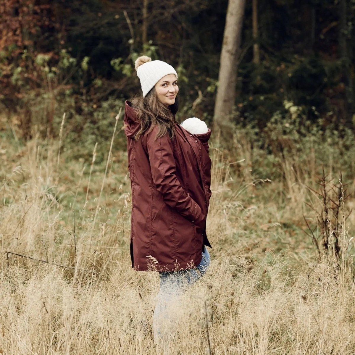 Mamalila Berlin Berry Coat for Babywearing Outerwear