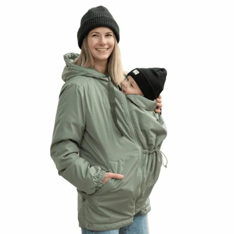 Mamalila Boston Agave Maternity and Babywearing Jacket Babywearing Outerwear