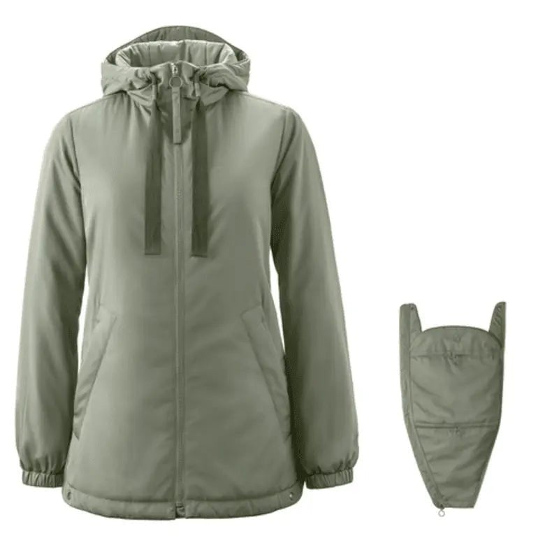 Mamalila Boston Agave Maternity and Babywearing Jacket Babywearing Outerwear