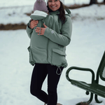 Mamalila Cosy Allrounder Agave Softshell Maternity and Babywearing Jacket - Babywearing OuterwearLittle Zen One35023440