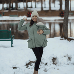 Mamalila Cosy Allrounder Agave Softshell Maternity and Babywearing Jacket - Babywearing OuterwearLittle Zen One35023440