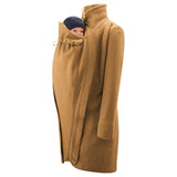Mamalila Oslo Camel Maternity and Babywearing Wool Coat Babywearing Outerwear